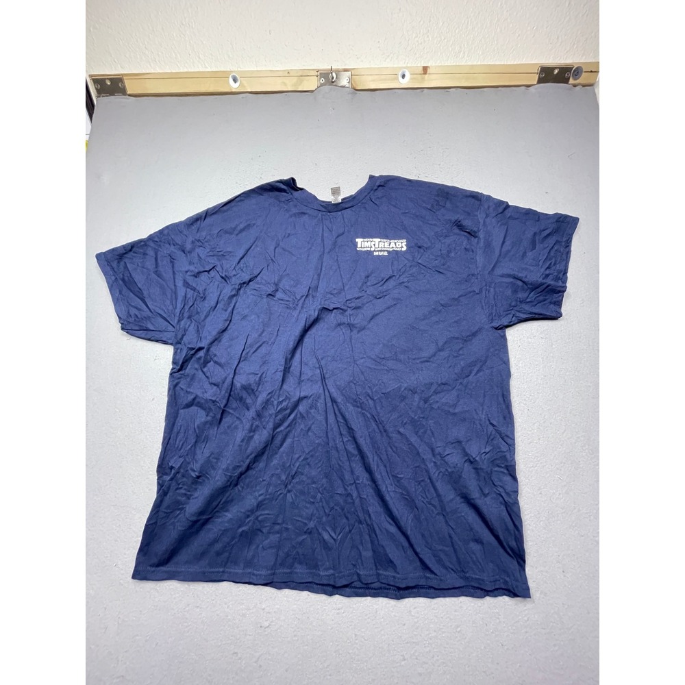 Gildan Tims Threads T-Shirt Ultra Cotton Navy Blue 3XL Mens
